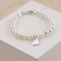 Tiny Freshwater Pearl Christening Bracelet, thumbnail 5 of 8