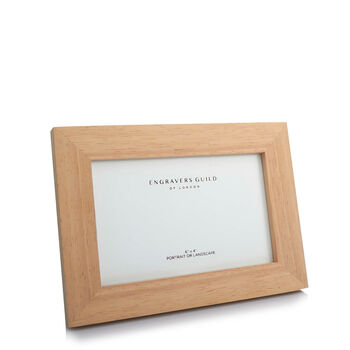 Smooth Wood Personalised Photo Frame – 4x6, 2 of 5