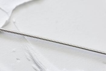 Sterling Silver Snake Chain Necklace, 3 of 5