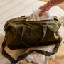 Personalised Weekend Waxed Canvas Holdall Bag, thumbnail 1 of 5