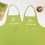 Mr And Mrs Ballpen Personalised Apron Set, thumbnail 3 of 7