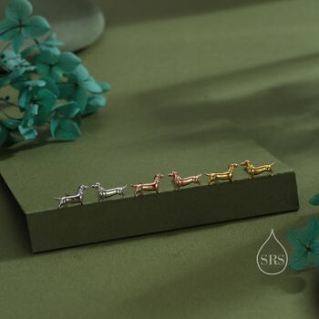 Sausage Dog Stud Earrings, 4 of 12