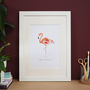 'Fabulous Darling' Flamingo Art Print, thumbnail 2 of 2