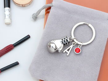 Silver Boxing Personalised Keyring, 9 of 11