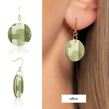 Abstract Circle Earrings | Four Colours Available, 4 of 7