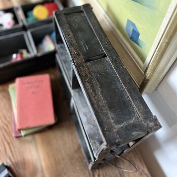 Vintage Industrial Bread Moulds Storage Boxes, 10 of 10