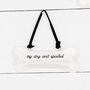 Dog Bone Hanging Sign And Personalised Bag, Mothers Day, thumbnail 8 of 8