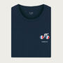 Touriste Navy Cyling T Shirt, thumbnail 1 of 6