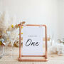 Mini Copper Place Name Table Number Holder For Events, thumbnail 1 of 2