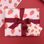 Luxury Strawberry Wrapping Paper/Gift Wrap, thumbnail 5 of 7