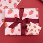 Luxury Strawberry Wrapping Paper/Gift Wrap, thumbnail 4 of 7