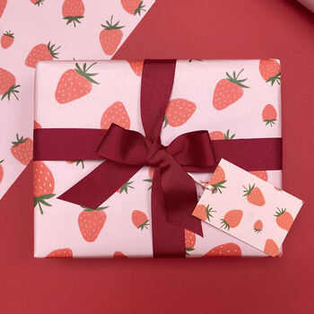 Luxury Strawberry Wrapping Paper/Gift Wrap, 4 of 7