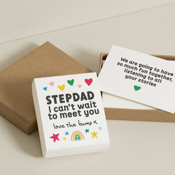 Father's Day Gift Keepsake Box From The Bump | Stepdad, 4 of 5