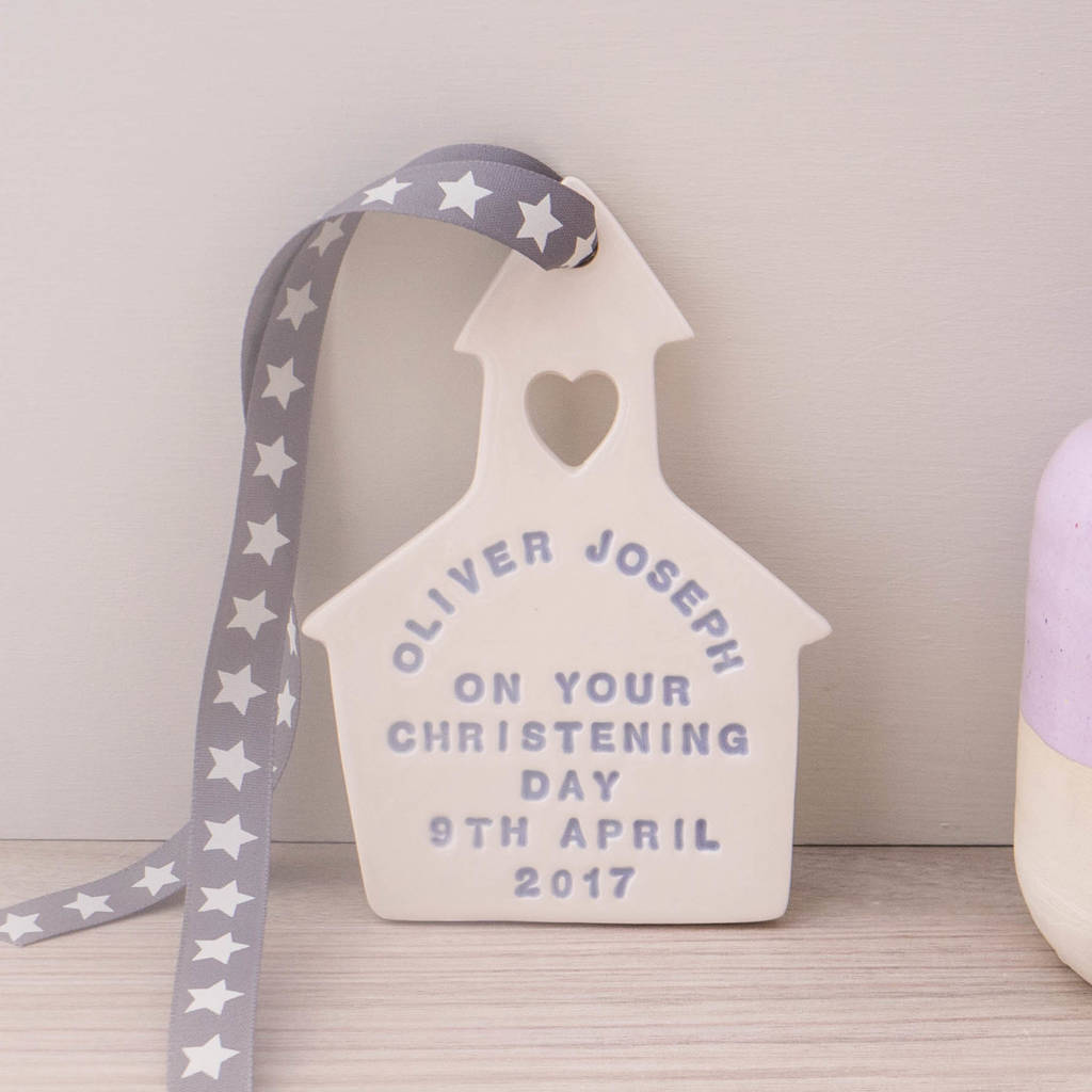 Personalised Ceramic Christening Gift By Kate Charlton ...