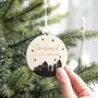 Personalised Night Sky Christmas Star Bauble Decoration, thumbnail 1 of 8