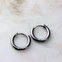 Stainless Steel Clicker Hinged Hoop Earrings, thumbnail 1 of 7