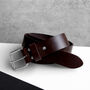 Handmade Men's Thick Leather Belt, thumbnail 2 of 4