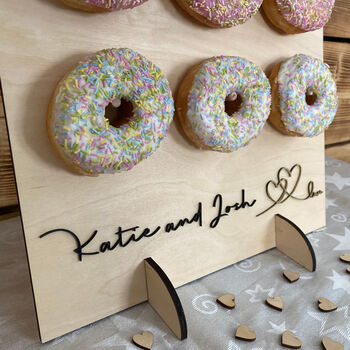 Personalised Doughnut Stand For Celebrations Party Wedding, 4 of 8