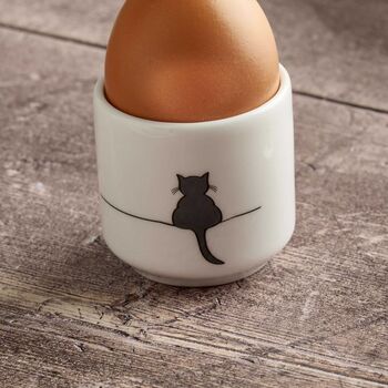 Crouching Cat Egg Cup, 2 of 3