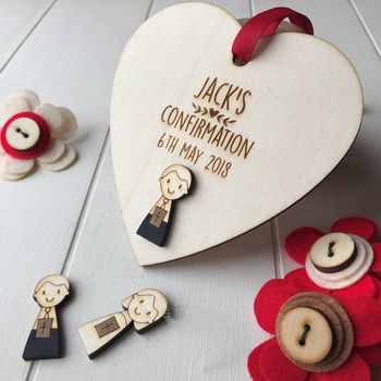 Personalised First Holy Communion Heart, 2 of 8