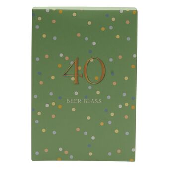 40th Birthday Keepsake Pint Beer Glass Gift, 4 of 4