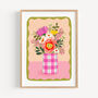 Flowers In Vase Art Print Peach, thumbnail 1 of 5