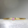 Pink Sapphire Solitaire Ring Silver Or Gold, thumbnail 8 of 12