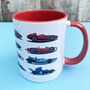 Formula One Grand Prix Racing Car History Mug, thumbnail 4 of 5