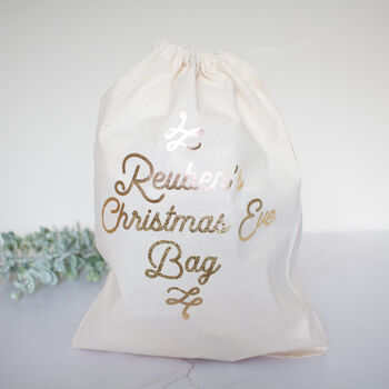 Personalised Modern Christmas Eve Box Bags, 2 of 5