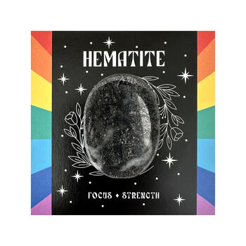 Friendship Crystal Hematite Gift Boxed Thumb Stone, 4 of 5