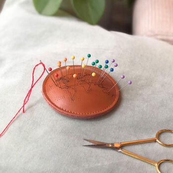 Pin The World Leather Pin Cushion, 2 of 12