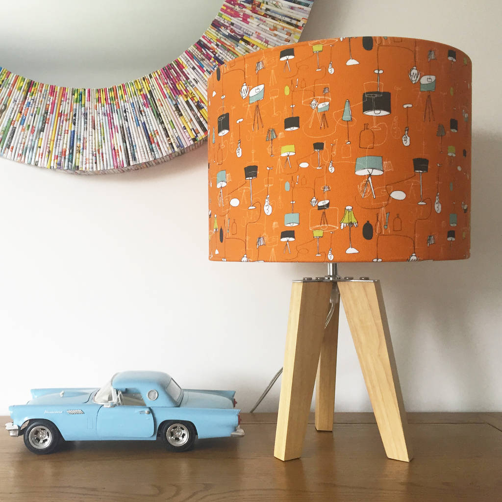 Retro Lighting Lampshade By Charlie Pie Designs