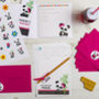 Personalised Panda Stationery Bundle, thumbnail 1 of 4