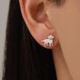 Sterling Silver Labrador Puppy Stud Earrings, thumbnail 3 of 12