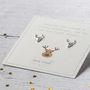 Christmas Reindeer Sterling Silver Studs, thumbnail 2 of 9