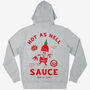 Hot As Hell Sauce Unisex Graphic Hoodie In Grey, thumbnail 6 of 6