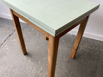 Vintage Draw Leaf Kitchen Dining Table With Formica Top, 6 of 8