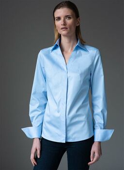 Madelena Light Blue Organic Cotton Shirt, 5 of 5