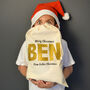 Personalised Christmas Metallic Name Sack, thumbnail 1 of 4