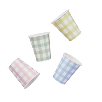 Pastel Gingham Party Cups, 9 of 9