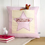 Personalised Star Pocket Cushion Gift For Girls, thumbnail 8 of 12