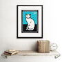 Sitting Cat Julie De Graag Vintage 1917 Wall Art Print, thumbnail 2 of 3