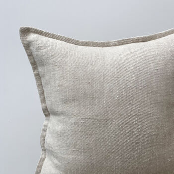 Linen Cushion Cover Natural, 3 of 7