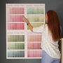 Paint Chip Colour Swatch Wall Planner 2023, thumbnail 6 of 11