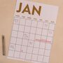 Large Monthly A3 Wall Planner | 12 Pages Simply Bright, thumbnail 6 of 7