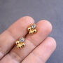 Non Tarnish Diamante And Ball Cluster Stud Earrings, thumbnail 1 of 4