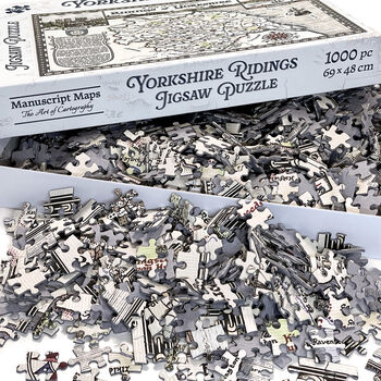Yorkshire Map Jigsaw Puzzle 1000 Pieces, 4 of 6