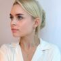 Pearl 18k Gold Plated Drop Earrings, thumbnail 2 of 3