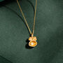 Moonstone Gold Vermeil Plated Necklace June Birthday, thumbnail 6 of 8