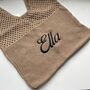 Personalised Embroidered Crotchet Net Shoulder Tote Bag, thumbnail 2 of 3